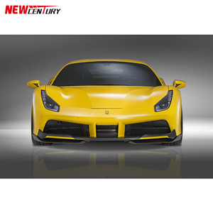 Kit carrosserie en fibre de carbone pour Ferrari 488 GTB Spider 2015-2017, style Novi Rosso, kit de lèvres, lèvre avant, jupes latérales, diffuseur arrière, spoiler - Product Image 2