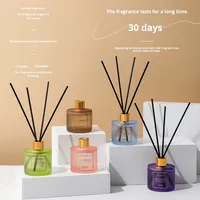 Diffuseur de parfum d'ambiance artisanal en forme de fleur 50 ml sans alcool, parfum longue durée, ensemble d'huiles essentielles