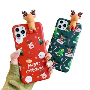 Cadeau de Noël poupée IMD étui de téléphone portable souple pour iPhone 14 pro MAX