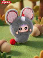 Набор из 8 плюшевых игрушек Little MIGO Little World: милые мультяшные животные, виниловые куклы-брелоки, подвески для сумок, коллекционная таинственная коробка