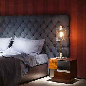 Cama <span class=keywords><strong>de</strong></span> lujo moderna italiana, marco <span class=keywords><strong>de</strong></span> madera maciza, cabecero <span class=keywords><strong>de</strong></span> <span class=keywords><strong>tela</strong></span> grande, doble suave para dormitorio, sala <span class=keywords><strong>de</strong></span> estar, muebles para el hogar minimalistas - Product Image 3