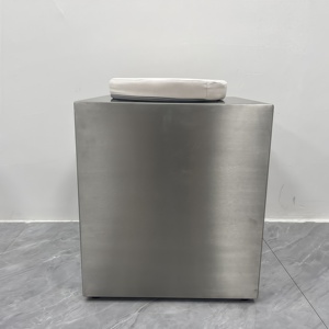 Nhà Máy Bán buôn thép không gỉ Bàn cà phê và da bảng Thảm khách sạn ghế với da thoải mái miếng đệm ghế - Product Image 5