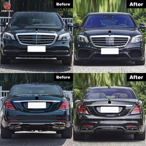Kit de Carrocería Aerodinámico Estilo S63 AMG, Juego Completo de Parachoques Delantero y Trasero para <span class=keywords><strong>Mercedes</strong></span> Benz Clase S W222 2018-2020 - Product Image 5