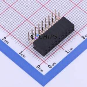 PM200-2-09-W-4.3 Pin Socket Bent Lead Through Hole,P=2mm Connector ( Jack Structure: 2x9P )( Pitch: 2mm )( Row Spacing: 2mm ) - Product Image 1