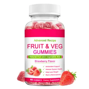 슬리밍 Gasin Fruittrointestinal 간호 도움 소화 화합물 vitam 야채 비타민 설탕 코팅 거미 사탕