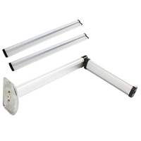 Pieds de table pliants CAPEXRV pour caravane, en alliage d'aluminium, avec rails de guidage doubles, réglables, pour table de camping-car, bateau, ou table à dîner.