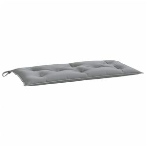 W2B VidaXL tradizionale stile cinese in legno massello panca da giardino Grey Oxford tessuto cuscino medio per uso Patio esterno - Product Image 1