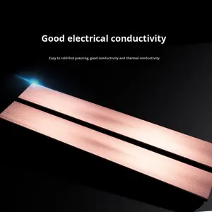 Barre de bus en cuivre T3, dissipation thermique, barre de cuivre conductrice plate, épaisseur 1-2-3-4-5-6-8-1012 - Product Image 4