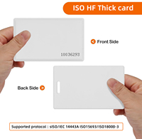 Cartes de contrôle d'accès ABS IC à clapet de 1.8mm d'épaisseur RFID personnalisées