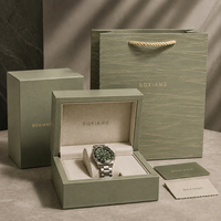 Scatola di Lusso per Orologi con Chiusura Magnetica, Confezione a Forma di Libro con Nastro, Packaging Personalizzato in Carta Speciale con Logo