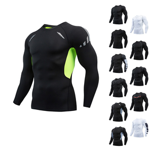 <span class=keywords><strong>Maglietta</strong></span> da uomo all'ingrosso per allenamento Fitness a compressione <span class=keywords><strong>maglietta</strong></span> <span class=keywords><strong>attillata</strong></span> da palestra sportiva sportiva Bodybuilding manica lunga <span class=keywords><strong>maglietta</strong></span> <span class=keywords><strong>nera</strong></span> da ginnastica <span class=keywords><strong>attillata</strong></span> - Product Image 2