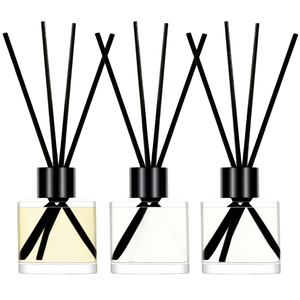 Factory Wholesale 50ml Clear Glass Reed <strong>Diffuser</strong> Set Rattan Stick Home Fragrance Hotel Spa Private Label Custom Logo Aroma - Product Image 1