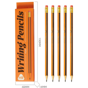 Matite Standard HB con gomma per contorcersi da disegno matite in legno senza 12 conteggi per insegnanti di scuola e materiale per classe - Product Image 1