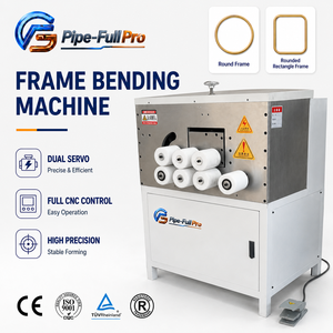 Machine de cintrage de cadres CNC à double servo, simple sens, pour cadres de miroirs en aluminium, profilés en acier inoxydable et en cuivre, pour la création d'arcs - Product Image 1
