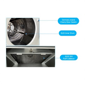 Séchoir commercial pour entreprise de blanchisserie, séchoir à tambour automatique avec circulation d'air chaud efficace - Product Image 4