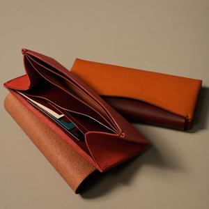 Carteras de Mujer, Bolsos de Mano de Cuero Genuino, Cartera Larga Bifold de Cuero Crazy Horse para Hombre, Venta al Por Mayor - Product Image 1