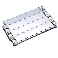 Chaîne à plaques en acier inoxydable pour convoyeur à copeaux CNC, largeur personnalisée, certifiée CE, production usine