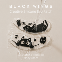 Masques sous-yeux jetables auto-adhésifs en silicone BLACKWINGS avec logo et motif personnalisés, patchs doux naturels pour extensions de cils