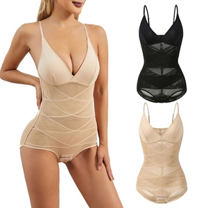 <span class=keywords><strong>Body</strong></span> sculptant sans coutures pour femme, <span class=keywords><strong>col</strong></span> en <span class=keywords><strong>V</strong></span>, pour mariage et soirée, compression croisée à la taille pour une silhouette affinée - Product Image 1