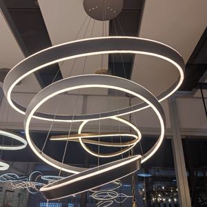 Luminaires suspendus à LED vintage de luxe en aluminium rond avec télécommande <span class=keywords><strong>pour</strong></span> la décoration du <span class=keywords><strong>plafond</strong></span> de la maison - Product Image 3