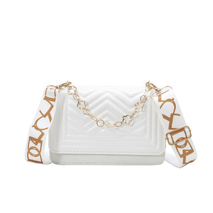 Sac à bandoulière pour femme, élégant et raffiné, petit sac <span class=keywords><strong>simple</strong></span>, nouveau style 2026, bandoulière large tendance, sac bandoulière. - Product Image 4