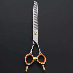 Tijeras DE ASEO canino esponjosas de 7,5 pulgadas 440C Recorte integral y adelgazamiento de dientes Tijeras para mascotas para novio - Product Image 3