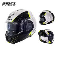 Casque de moto modulaire pour adulte LS2FF906, certifié DOT, avec pare-soleil double face, casque intégral ECE/DOT