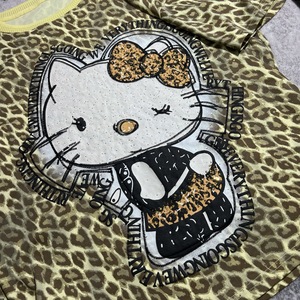 T-shirt Oversize Respirant et Durable à Imprimé Léopard Vert avec Patch Dessin Animé pour Usage Quotidien – Fournisseur de Haute Qualité 8075/FANMAJIALIE - Product Image 6
