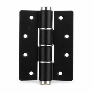 Charnière de porte à fermeture amortie hydraulique 4 pouces type E en alliage d'aluminium, capacité 40 kg, silencieuse, noir mat, avec amortisseur pour porte en bois d'hôtel - Product Image 1