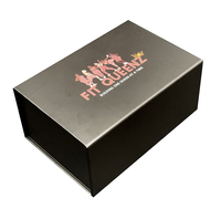 Scatola di Carta Magnetica Nera a Forma di Libro con Logo Personalizzato, Scatola Rigida in Cartone per Confezioni Regalo di Parrucche, Prodotti per la Cura della Pelle e Cosmetici