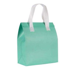 Sac isotherme pliable de qualité supérieure 2026 en non-tissé, auto-adhésif, jetable, pour pique-nique et livraison, grand sac réfrigérant - Product Image 1