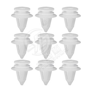 Auto Door Panel <b>Clips</b> D1230 Universal <b>Car</b> Trim Fasteners For Replacement Repair White Plastic - Product Image 1