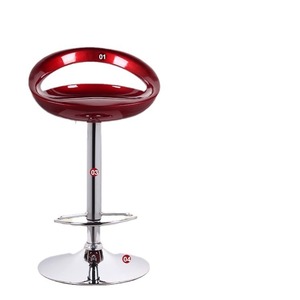 Lingtuo Bar Stool Chrome Frame Adjustable Height Modern Design For Bar Dining Room - Product Image 5