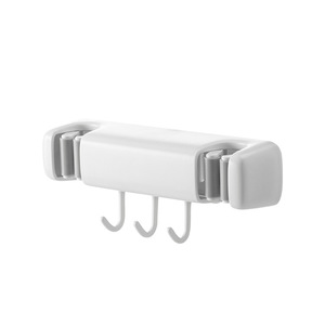 LANZYLO ODM Crochet <span class=keywords><strong>mural</strong></span> en plastique pour balai et serpillière, 3 crochets, design moderne et simple, pour salle de bain, sans perçage, support de rangement avec boucle - Product Image 5