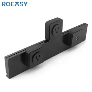 Roeasy Wall Mounted Smart Socket Track 8000W Power Track System Movable Electric Power Socket Rail Office Kitchen Living Room