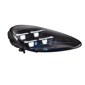 ชุดไฟหน้า Porsche Cayenne ปี 2011-2014 แบบดัดแปลง LED Matrix สีดำ สำหรับการติดตั้งเพิ่มเติมเพื่ออัปเกรด - Product Image 4