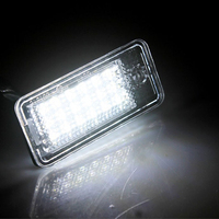 Luz LED Inalámbrica para Matrícula, 18SMD, Sin Errores, 12V, Accesorios Nuevos para Auto, para Audi A1 A3 A4 A5 S3 S4 S5 Q5 8P 4F B6