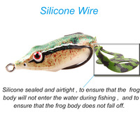 Leurre de pêche LUTAC Factory Frog Bait, 50mm 10g, leurre à bouche pointue avec doubles hameçons étroits, accepte la personnalisation OEM pour les articles de pêche