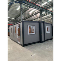 Conteneur modulaire préfabriqué de 20 pieds, détachable, respirant, moderne, en panneaux sandwich, pour maison, salon, cabine, entrepôt, garage