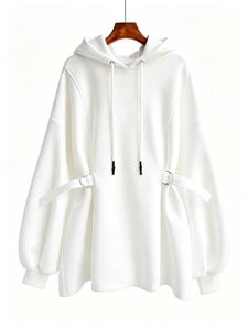 Pull-over ample en laine épaisse et confortable pour <span class=keywords><strong>femme</strong></span>, style coréen, automne-hiver, avec capuche imprimée 3D personnalisée, <span class=keywords><strong>grande</strong></span> <span class=keywords><strong>taille</strong></span>, pull de sport - Product Image 6