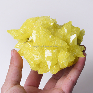 Cristal de <span class=keywords><strong>Azufre</strong></span> Natural en Bruto al por Mayor, Alta Calidad, Racimo de Cristal en Bruto, <span class=keywords><strong>Azufre</strong></span> Sólido Nativo Amarillo a Granel - Product Image 2