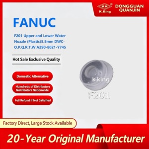 Parti per Macchina Taglio a Filo EDM FANUC: Ugello Superiore e Inferiore F201 (Plastica) 5.5mm DWC-O.P.Q.R.T.W A290-8021-Y745 Cina 1kg - Product Image 1