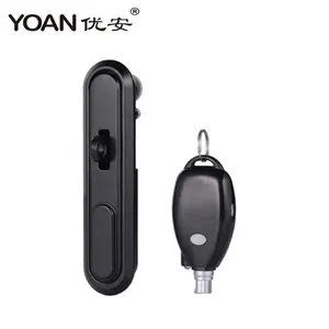 Black BLE Electronic passive key lock for metal electric power distribution cabinet with mobile app control