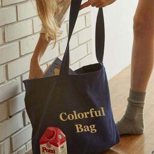 <b>Large</b> capacity reusable shopping <b>bag</b> canvas women's shoulder <b>bag</b> - Product Image 3