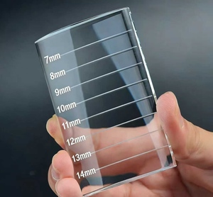 Table de beauté pour cils, plateau en verre cristal, table pour greffe de cils et épilation, ensemble complet de coussinets adhésifs pour cils - Product Image 1