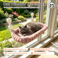Hamac pour chat à fixer sur fenêtre 38*60cm, perchoir pliable pour animaux de compagnie, ventouses puissantes, lit de repos en peluche douce pour chats d'intérieur