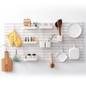 DS1178 ganci di stoccaggio per mensole sospese Pegboard fai-da-te nessuna punzonatura artigianato organizzazione cucina foro piatto stoviglie <span class=keywords><strong>a</strong></span> parete Rack - Product Image 2