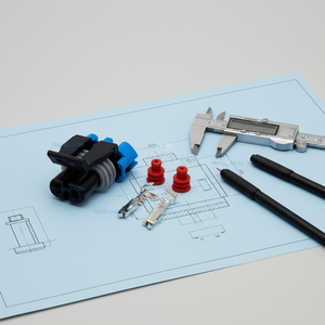 Индивидуальный 2-контактный медный автомобильный жгут проводов с нейлоновым корпусом, провода 15 см, разъемы <span class=keywords><strong>1015</strong></span>/AVSS/FLRY-B, 12162000, 12052641 - Product Image 1