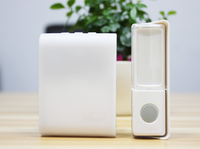 Sonnette lumineuse 3d sans fil avec flash, vibration de réveil