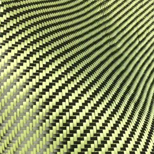 Gelb Waben Hexagon Carbon Faser Und Aramid Woven